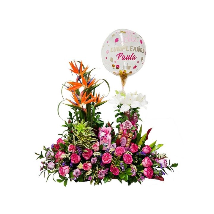 35 caja de flores rosas grande Floristería en Cali | Flor y Vida | Envío Gratís