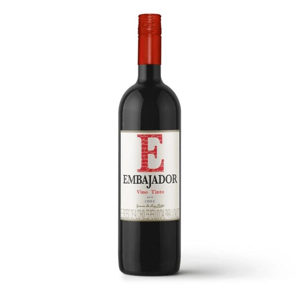 Vino Embajador x750ml Chileno Tinto