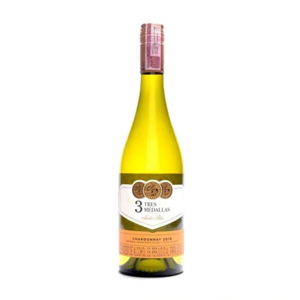 Vino Santa Rita x750ml Chardonay Tres Medallas